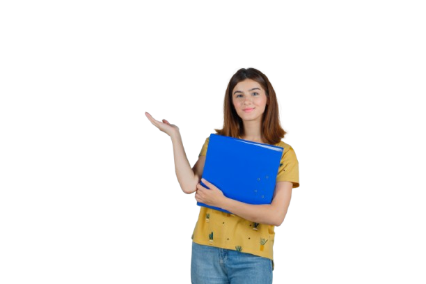Student smiling and giving thumbs up
